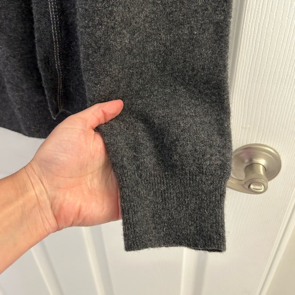 daniele blasi men’s gray button down sweater made in Italy 80% wool size L - Picture 5 of 11